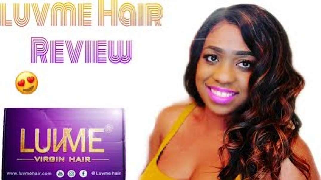 ⁣180% Density Glueless Frontal Lace Wig Luvme Hair Review