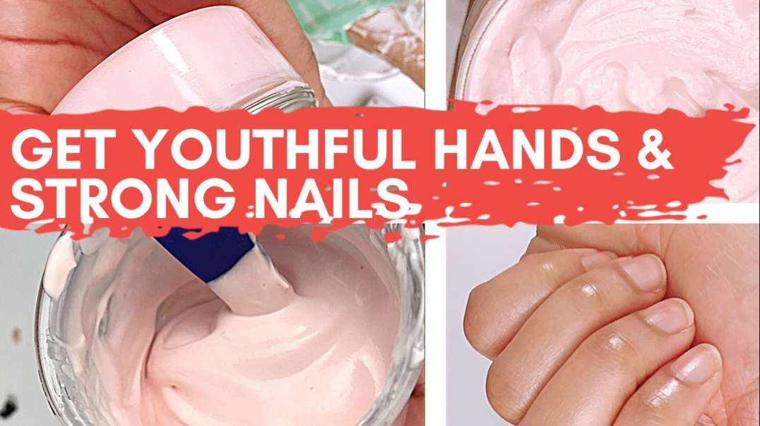 ⁣DIY hand cream for soft, wrinkle-free, youthful hands and stronger nails