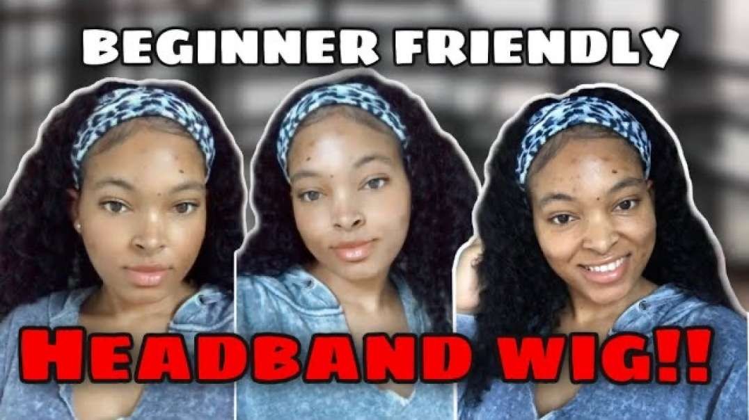 ⁣EASIEST AND MOST NATURAL LOOKING WIG EVER BEGINNER FRIENDLY HEADBAND WIG NEW HAIR WHO DIS!