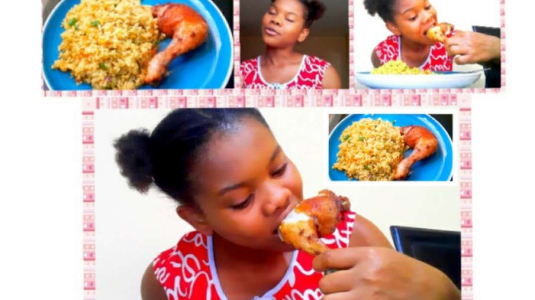 ⁣HOW TO COOK FRIED RICE AND CHICKEN, watch how I prepare this delicious food. (UDEME'S TV)