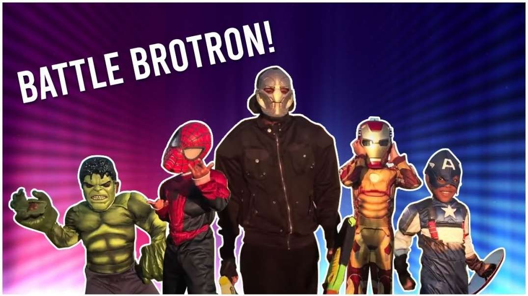 ⁣J Funk & the Avengers vs BROTRON! Pretend Play