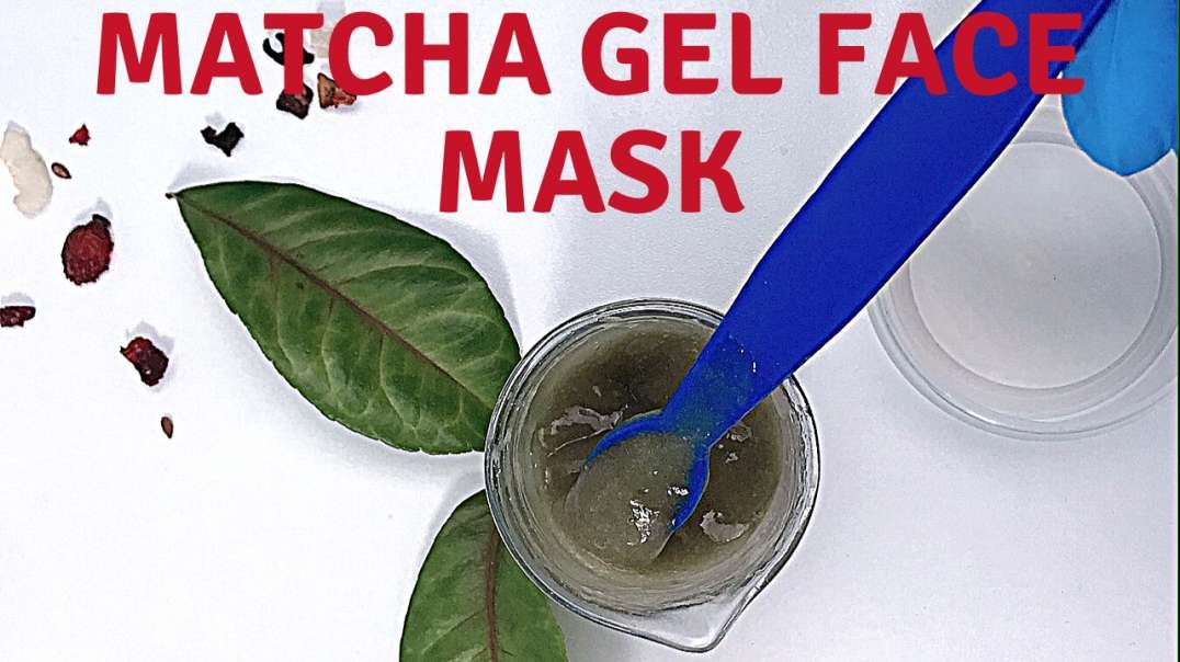 ⁣How to make Matcha  gel face mask