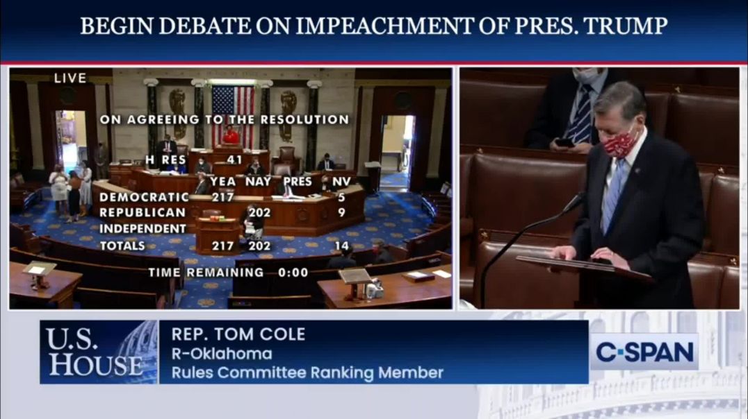 ⁣President Trump got impeached by the house