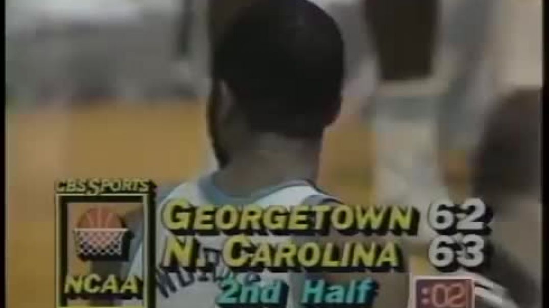 Michael Jordan's game-winner vs Patrick Ewing in college North Carolina vs Georgetown