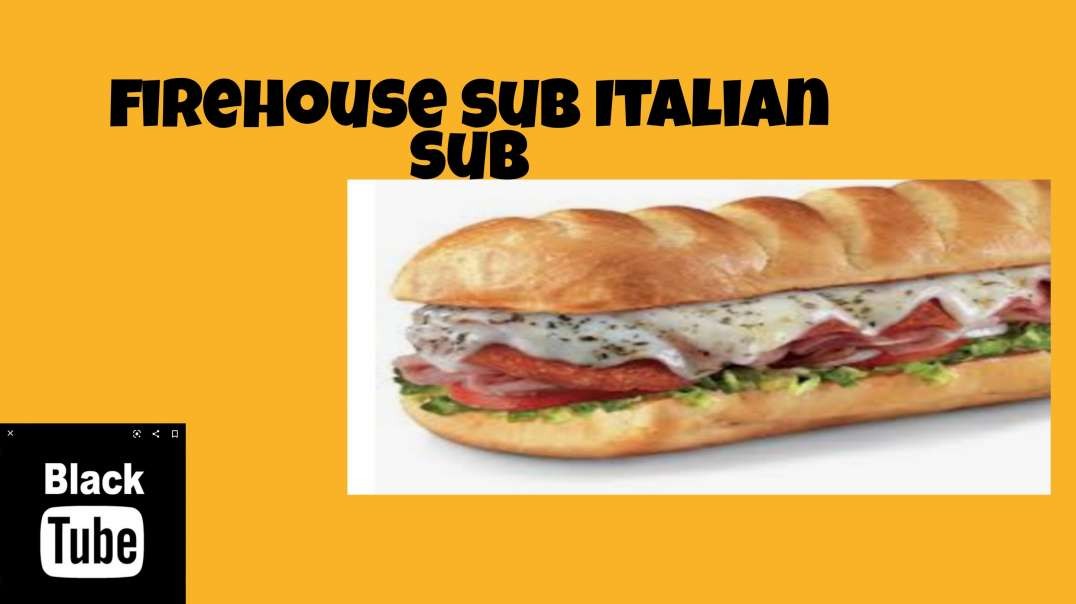 Trying out  Firehouse subs Italian sub for the first time