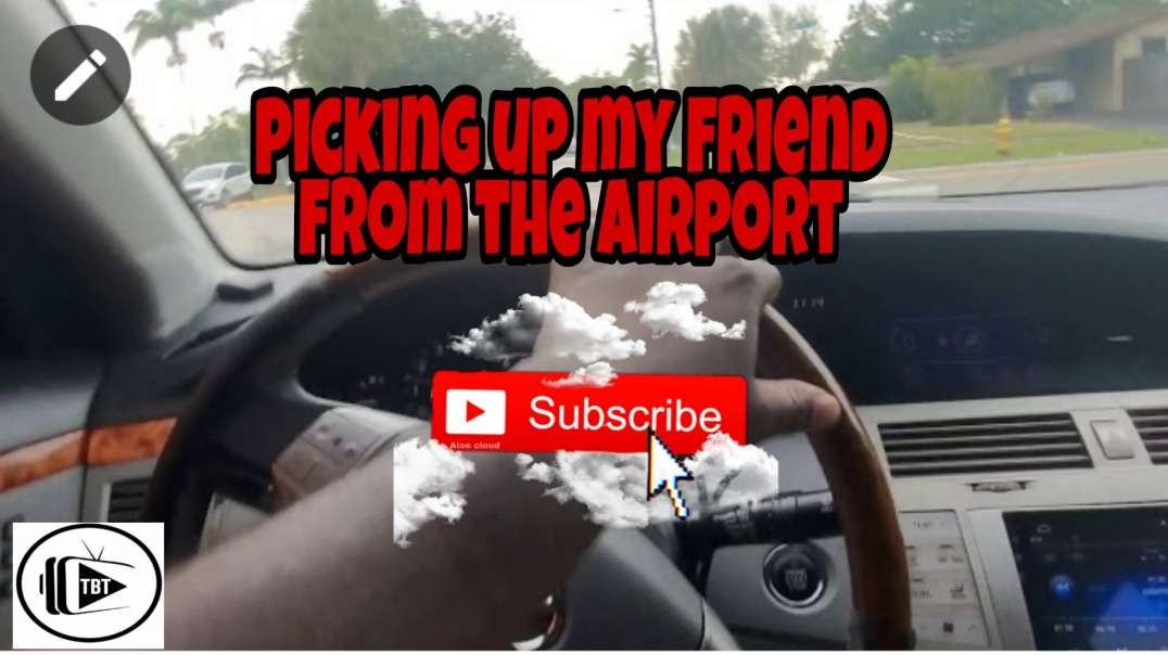 ⁣Car vlog going to pick up my friend from the airport