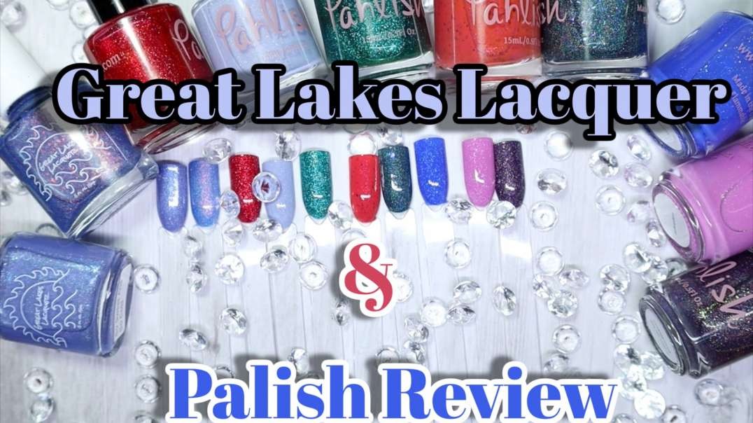 Live Swatch | Great Lakes Lacquer & Palish | New To Me Indie Polish Brand | 2021