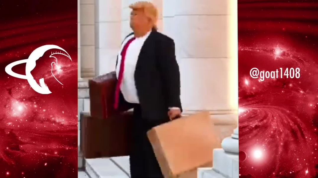 ⁣Trump leaving White House 10 minute loop