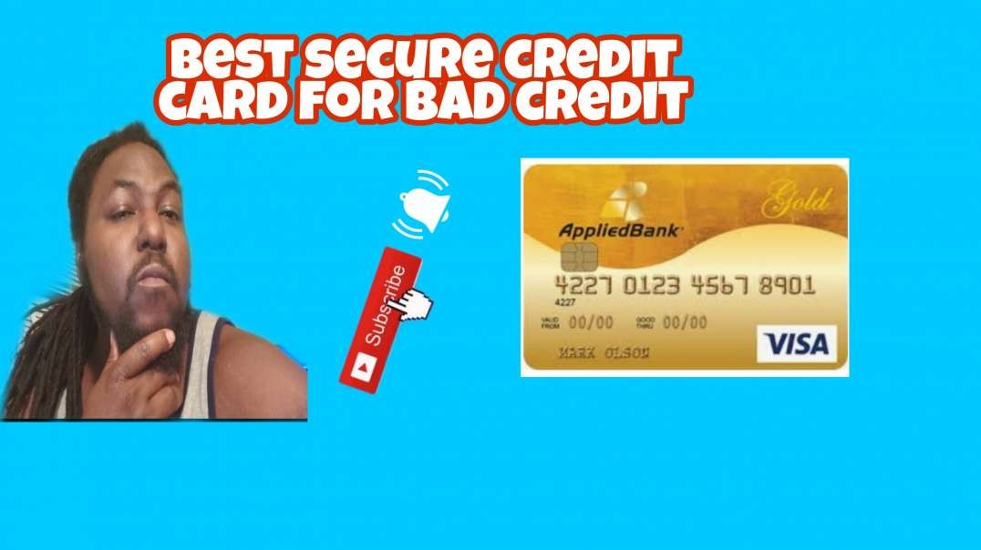⁣Best secured credit card for bad credit