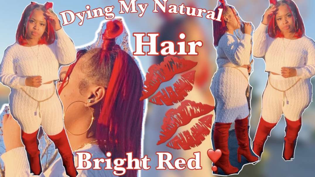 DYING NATURAL HAIR BRIGHT RED