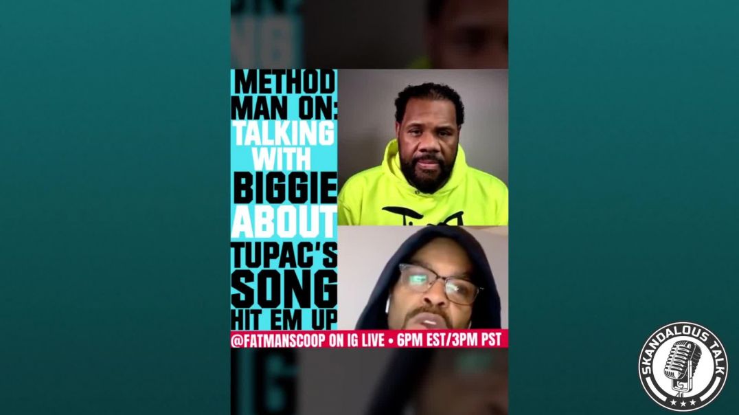 ⁣Method Man Speaks on Talking With Biggie About 2Pacs Hit Em Up Diss Record