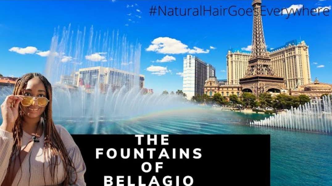 ⁣The Dancing Fountains of Bellagio | Las Vegas Full Daytime Show | Natural Hair Goes Everywhere