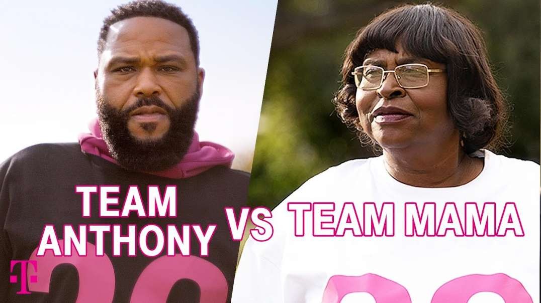 ⁣Team Anthony Anderson vs. Team Mama T-Mobile Big Game 2021 Commercial