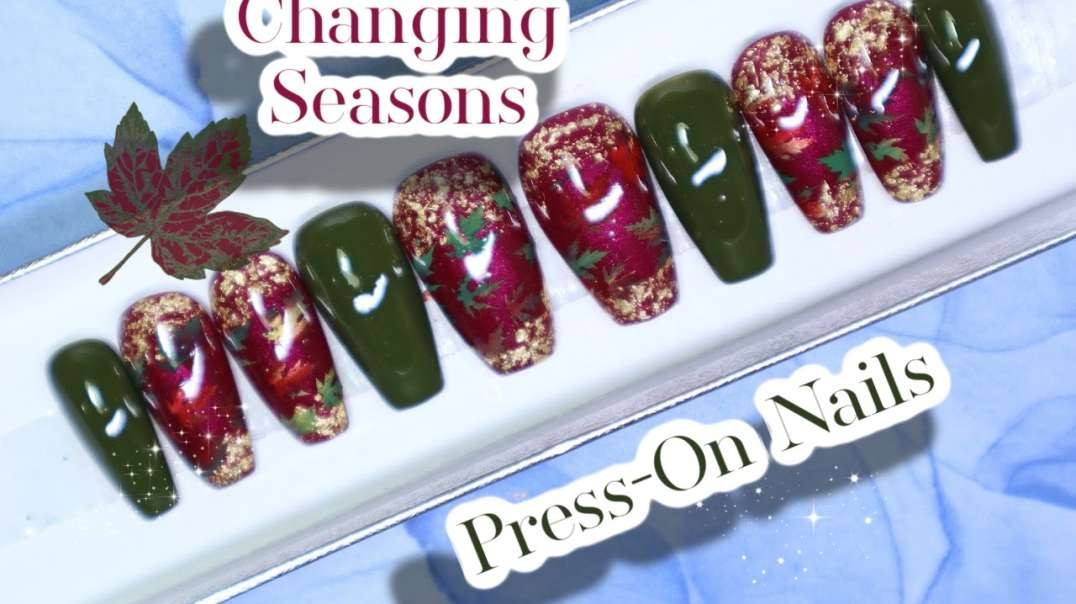 ⁣How To  | Create Your Own Press-On Nails | Fall Press-On Nails |