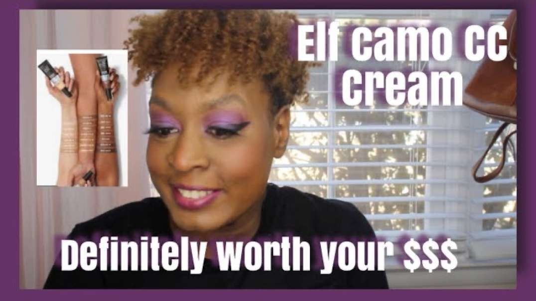 ⁣ELF CAMO CC CREAM RICH 620W _ FULL COVERAGE FOUNDATION FOR DARK SKIN