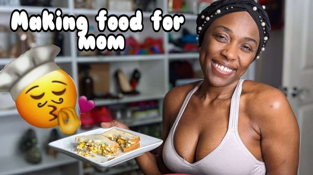 Making breakfast for my PREGNANT mom! Watch her reaction!