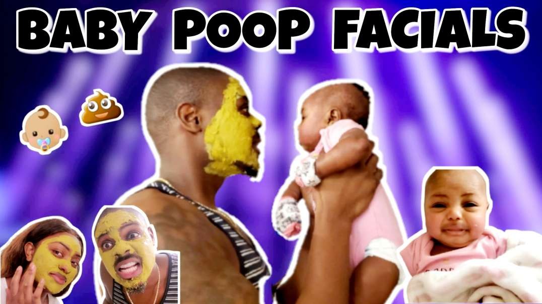 ⁣Painting BABY POOP On Our Face!! PRANK