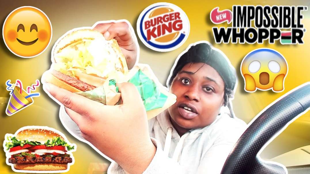 ⁣TRYING BURGER KING'S IMPOSSIBLE WHOPPER
