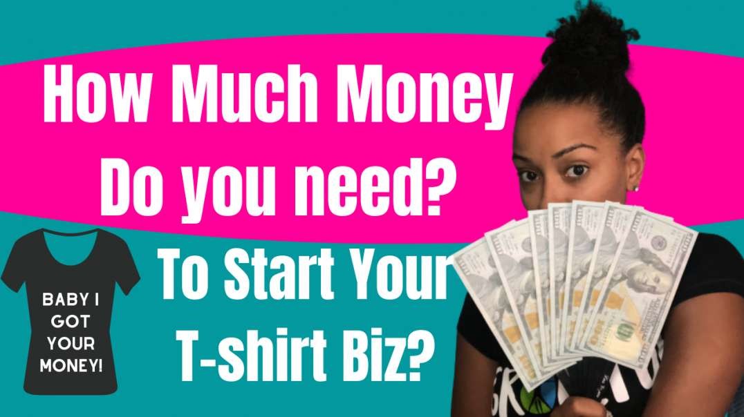 ⁣How Much Money do you need to Start your own T-shirt Brand?