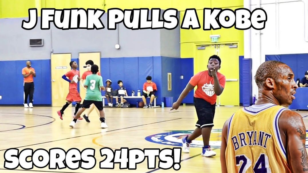 ⁣J Funk scores a Kobe 24 Points in Basketball Game