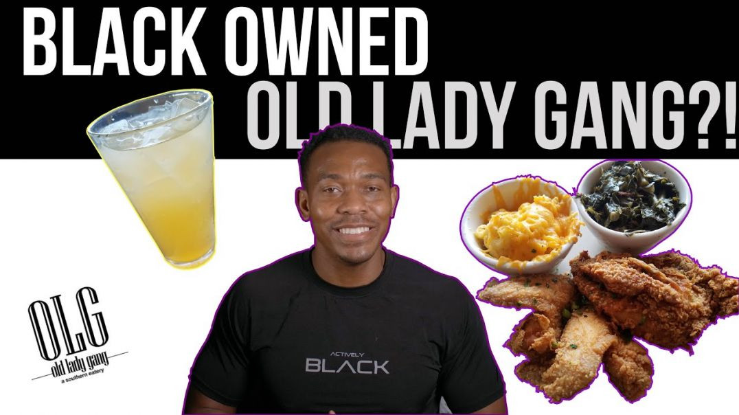 ⁣I had lunch at a BLACK OWNED RESTAURANT! Food Review: Old Lady Gang Southern Cuisine Eatery!