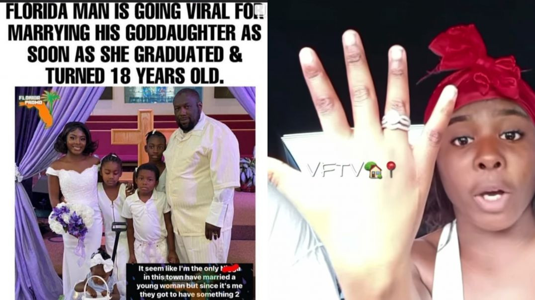 ⁣Florida men go viral after marrying his 18 year old god-Daughter ‼️ ( the wife speak out )