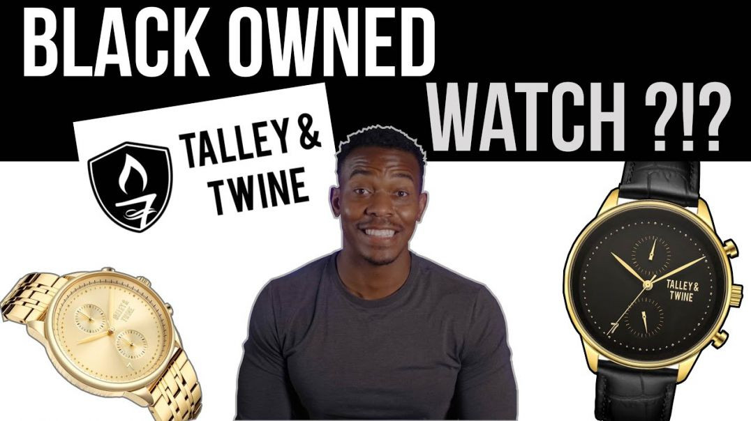 ⁣I bought a BLACK OWNED WATCH!! "Talley and Twine's" Black & Gold Worley Watch Rev