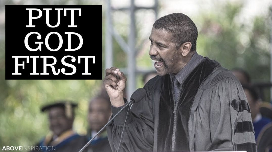 ⁣Put God First Denzel Washington Motivational  Inspiring Commencement Speech