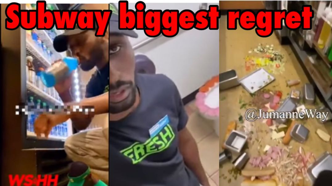 ⁣Subway worker puts food on toilet ‼️for a record deal (sad)