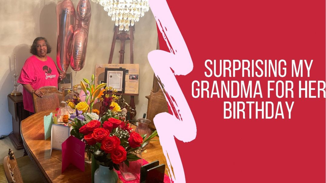 Surprising My Grandma for her 75th Birthday| Vlog