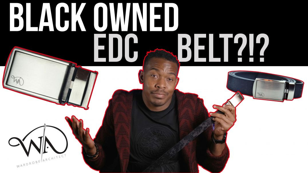 ⁣I bought a EDC Belt from a BLACK OWNED business! Wardrobe Architect's Obsidian/Ash EDC Belt Rev