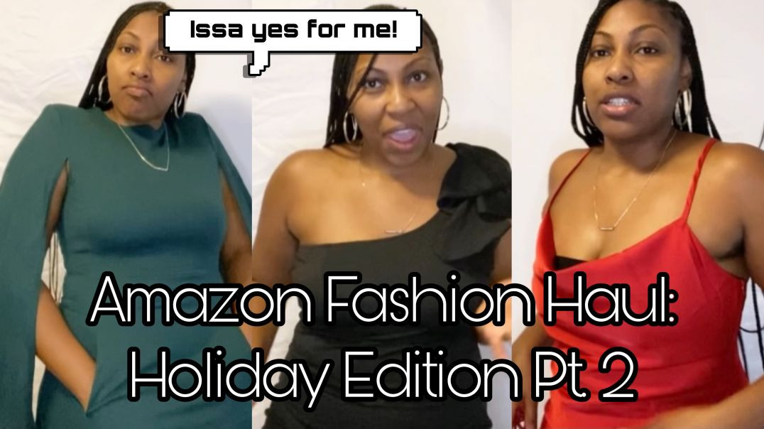⁣AMAZON FASHION HAUL: Holiday Party Edition Part 2 (Christmas Office Party, New Years Party)