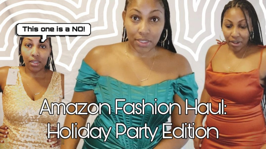 ⁣AMAZON FASHION HAUL: Holiday Party Edition Part 1 (Christmas Office Party, New Years Party)