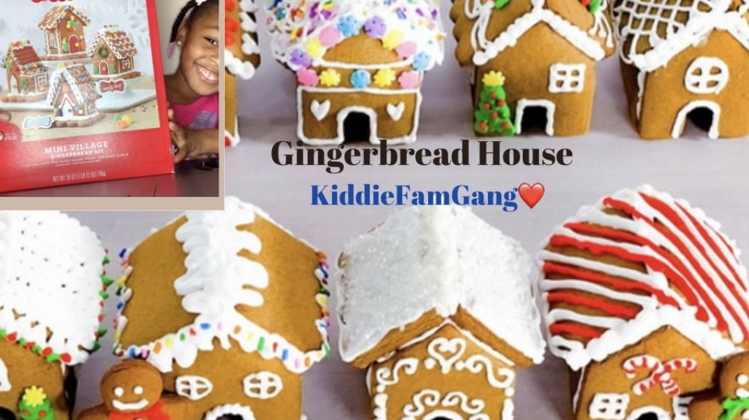 ⁣Kamari Built a Gingerbread House