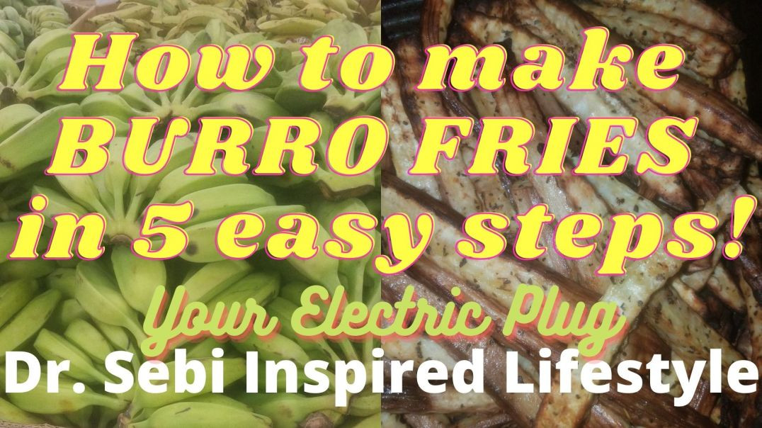 ⁣How to make BURRO FRIES in 5 EASY STEPS -  YOUR ELECTRIC PLUG - Dr. Sebi Inspired Lifestyle