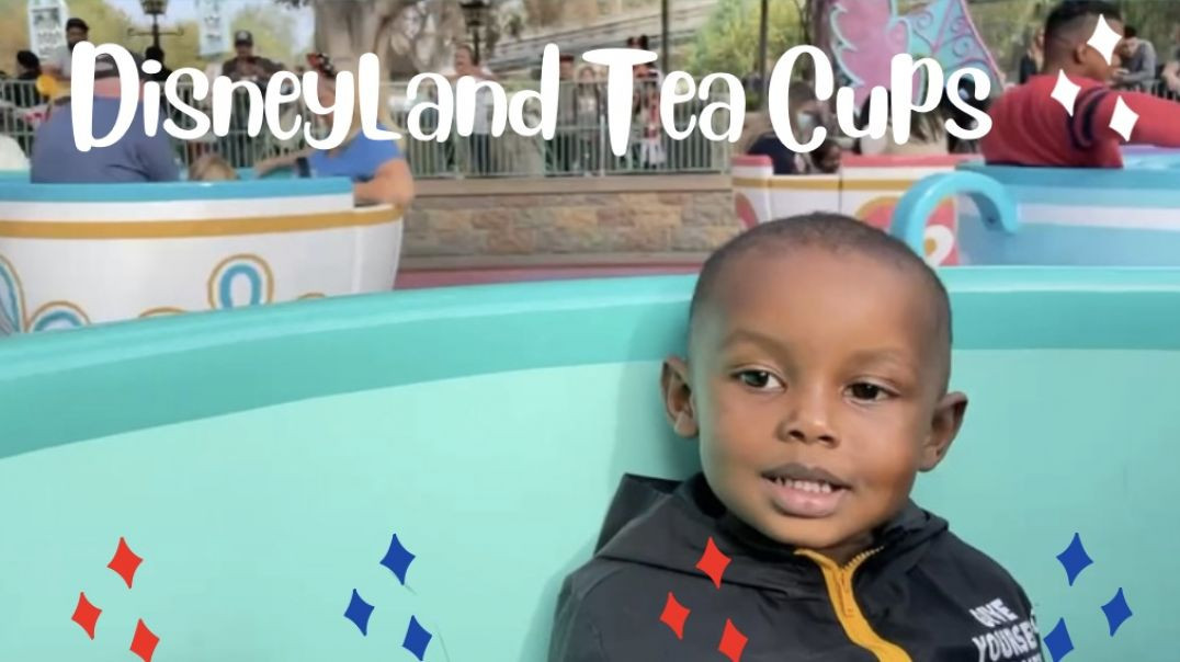 ⁣Jaden Riding the Disneyland Tea Cups