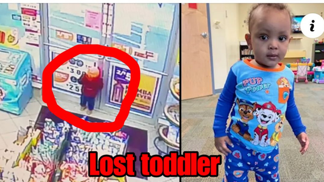 ⁣Mother leave toddler alone in local gas station