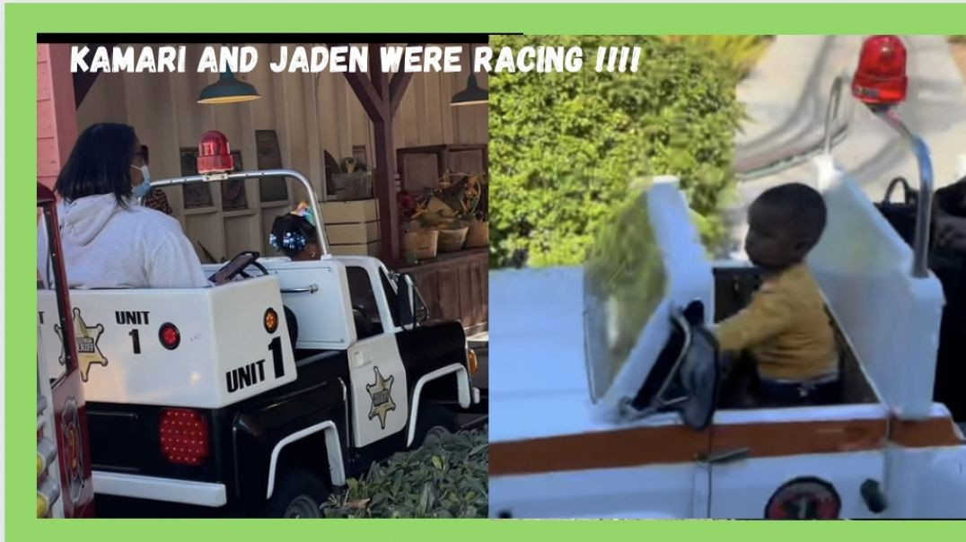 ⁣Kamari and Jaden were Racing