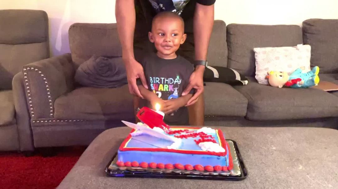 ⁣Jaden Blows out His Candles
