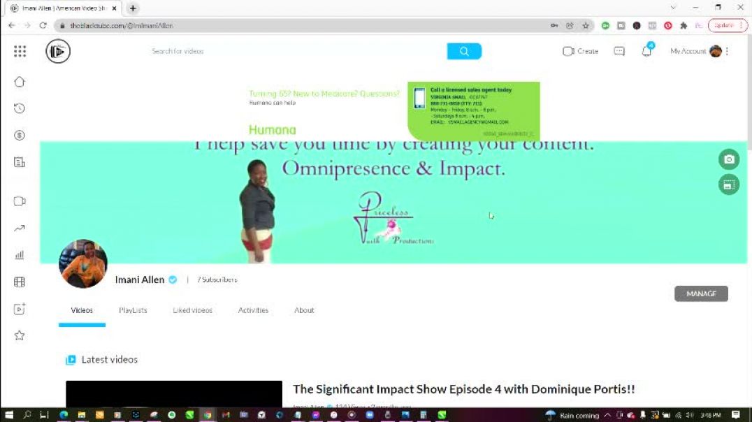 How To Find Your Channel Link On The Black Tube!!