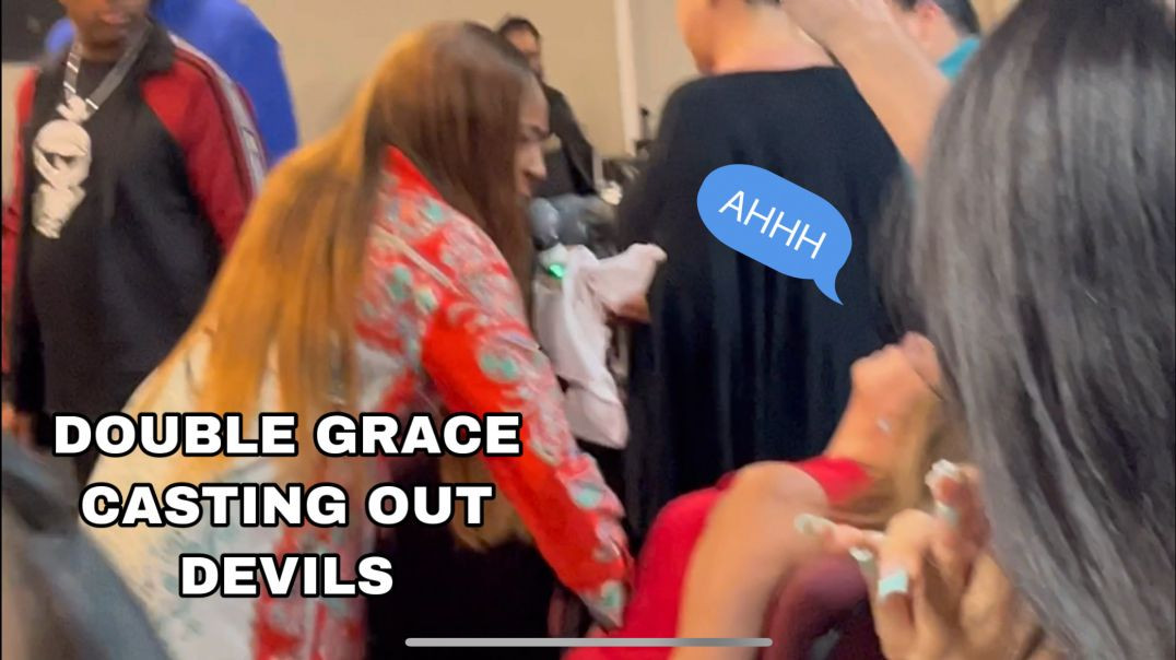 ⁣WATCH DOUBLE GRACE CAST OUT DEMONS AT CHURCH