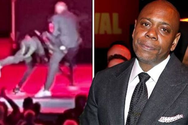 Dave Chappelle is attacked on stage in LA by fan who tried to cancel him over trans jokes: Jamie Foxx rushes to help and Chris Rock jokes 'Was t..