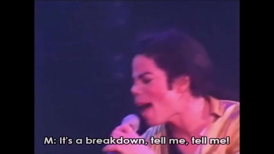 Michael Jackson fired his music director on stage!!