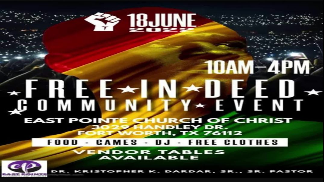 PASTOR JT-BLOOD SWEAT &  TEARS -LIVE JUNETEENTH CELEBRATION PERFORMANCE