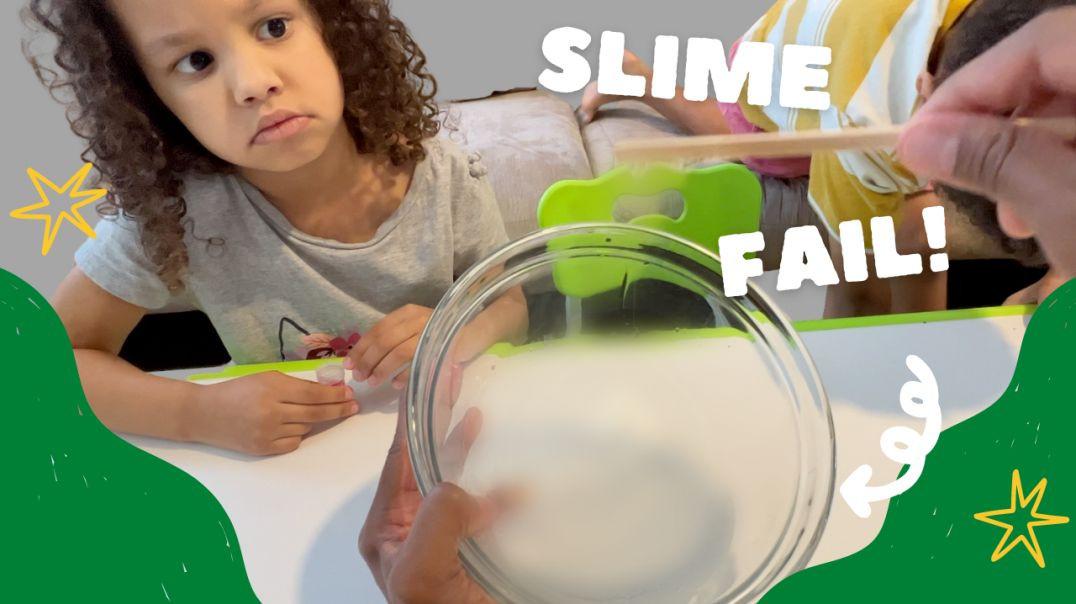 ⁣Our First Time Making Slime Was a Fail!