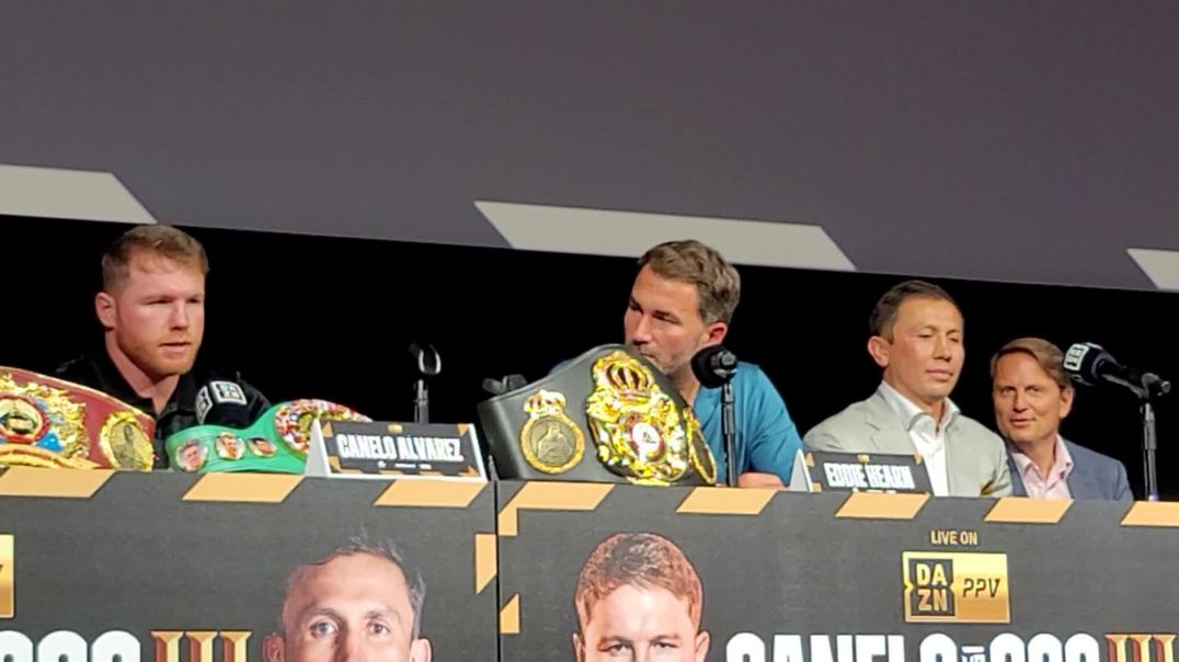 ⁣Canelo Alvarez calls GGG an ASSHOLE on Live Tv during Press conference for Trilogy Fight
