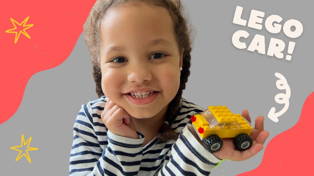 ⁣A Simple Lego Car Build for Kids