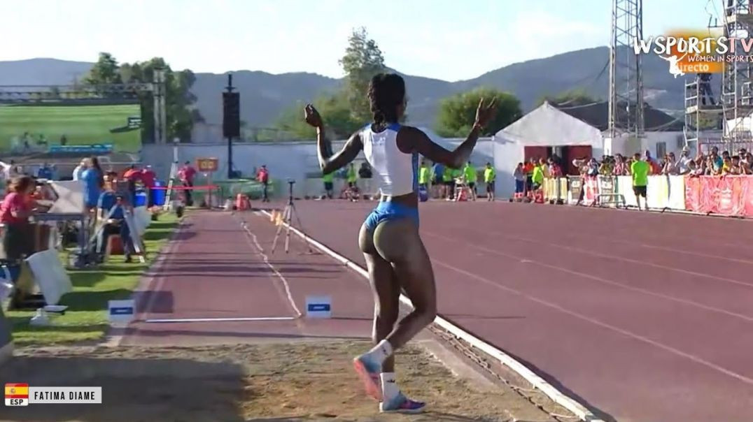 ⁣Fatima Diame is Black Girl Magic Long Jump 2022 Mitin Internacional Jaén Paraiso
