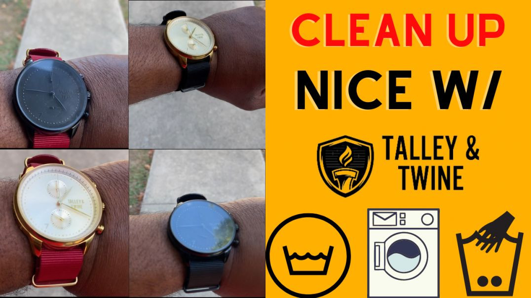 ⁣Cleaning Your Canvas Band @Talley & Twine Watch Company
