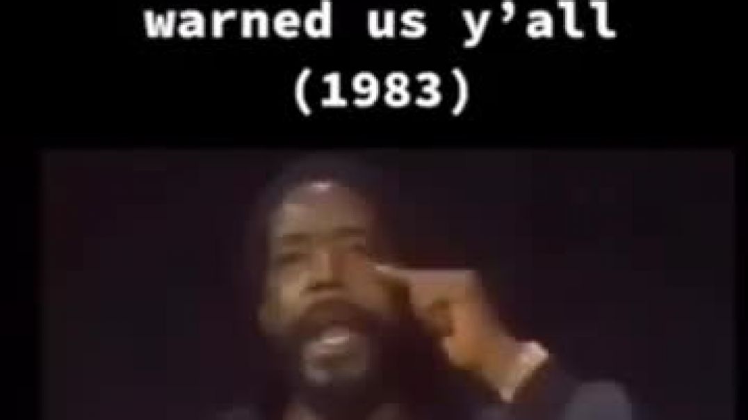 Singer Barry White warned people about the incoming wave of technology in 1983
